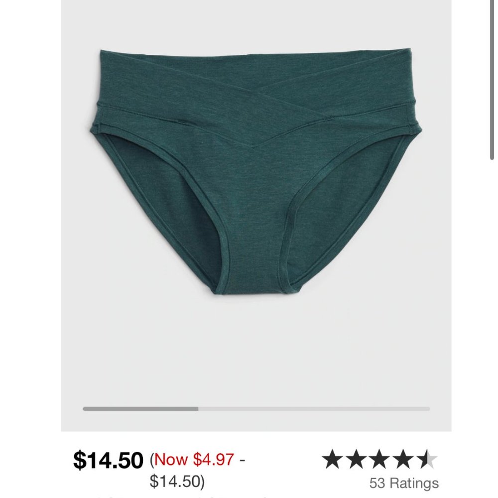 Gap Breathe Crossover Bikini - Junebug XXL